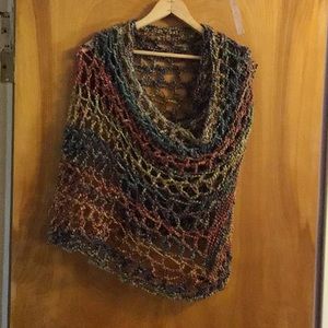 Hand knit wrap